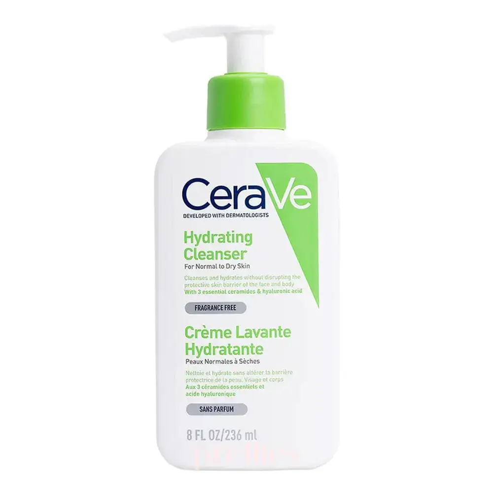 شوینده صورت سراوی مدل Hydrating مناسب پوست نرمال و خشک