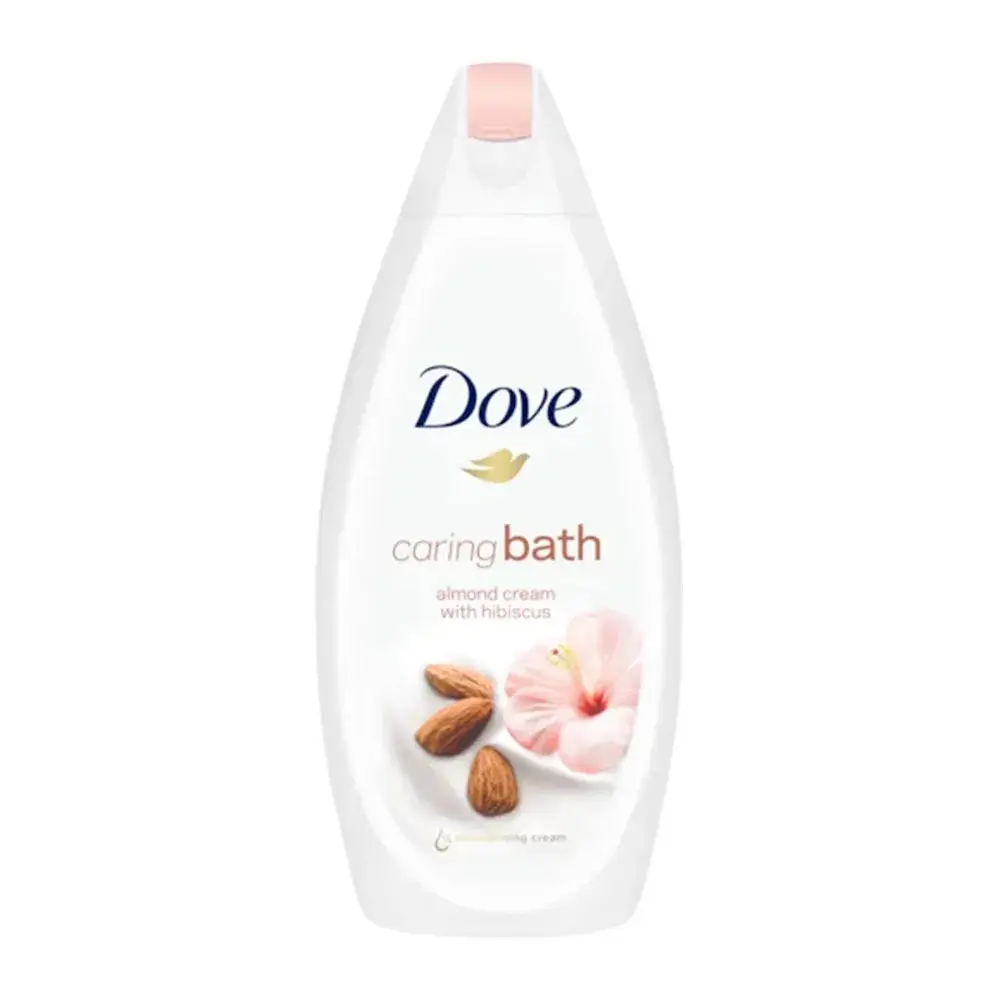 شامپو بدن کرمی داو مدل Caring Bath Almond Cream With Hibiscus